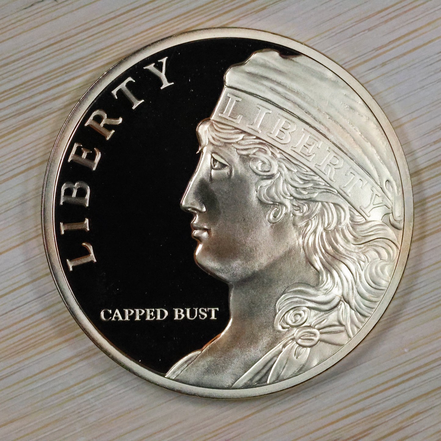 American Mint Capped Bust Trial Medal 40 MM In Capsule