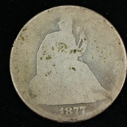 1877 Seated Liberty Silver Half Dollar