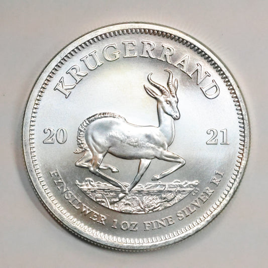 2021 1 Ozt Silver Krugerrand .999 Fine Round