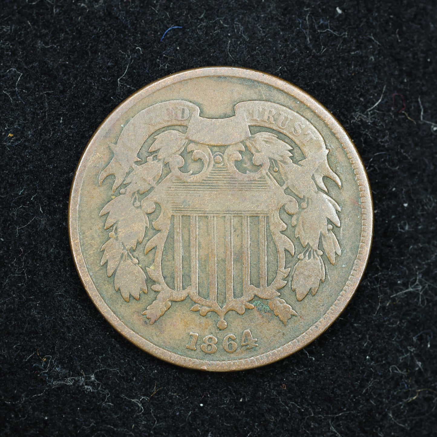 1864 2c Two Cent Piece United States