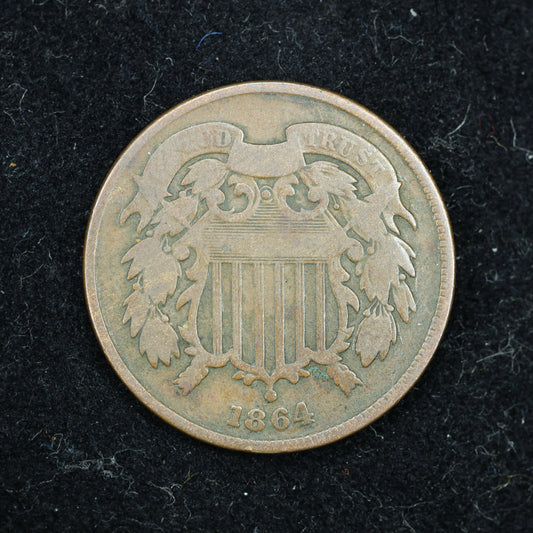 1864 2c Two Cent Piece United States