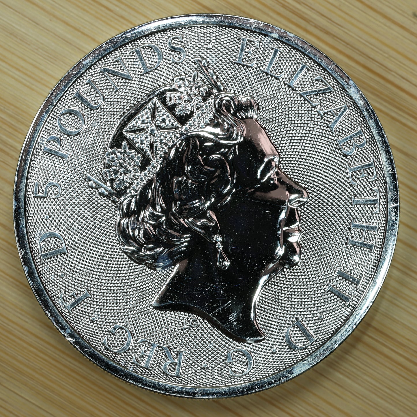 2018 Great Britain 2 oz Silver Queen's Beasts Black Bull of Clarence Exact Coin Pictured