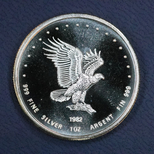 1982 Monex Silver Eagle 1 oz .999 fine Silver Round Coin