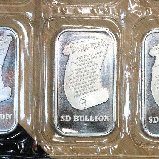 1 oz .999 Silver Bar - Silvertowne - Sealed - SD Bullion Liberty Bell We The People