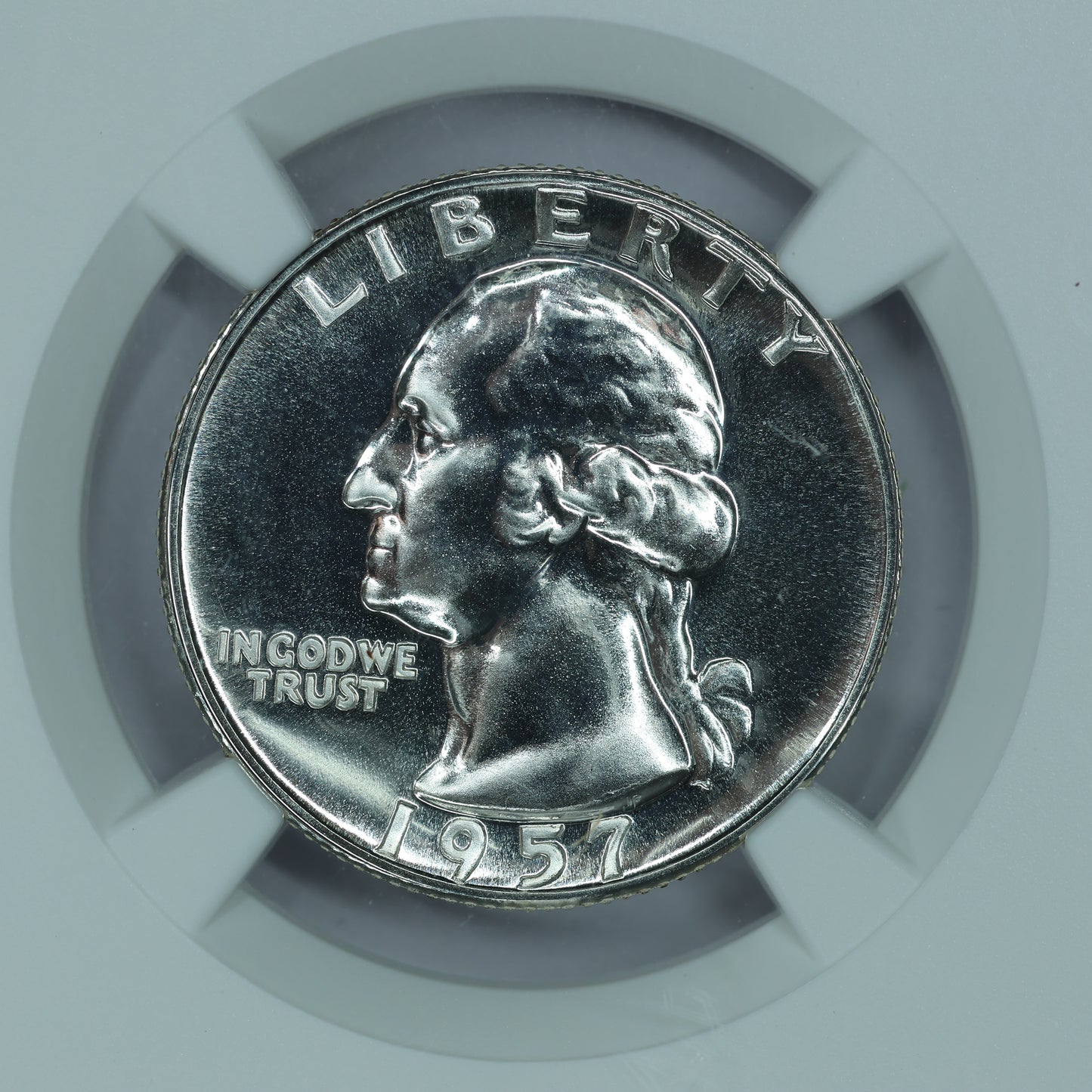 1957 P (Philadelphia) Washington Quarter 25c - NGC PF 69