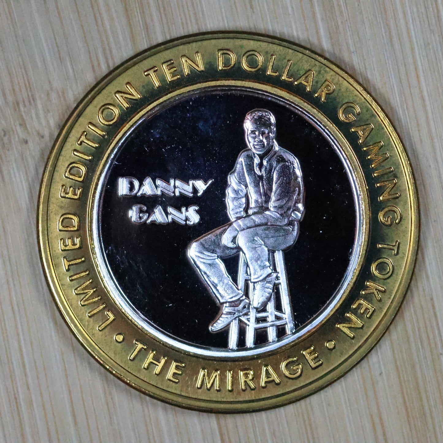 Mirage $10 Gaming Casino Token - .999 Fine Silver - Danny Gans w/ Capsule