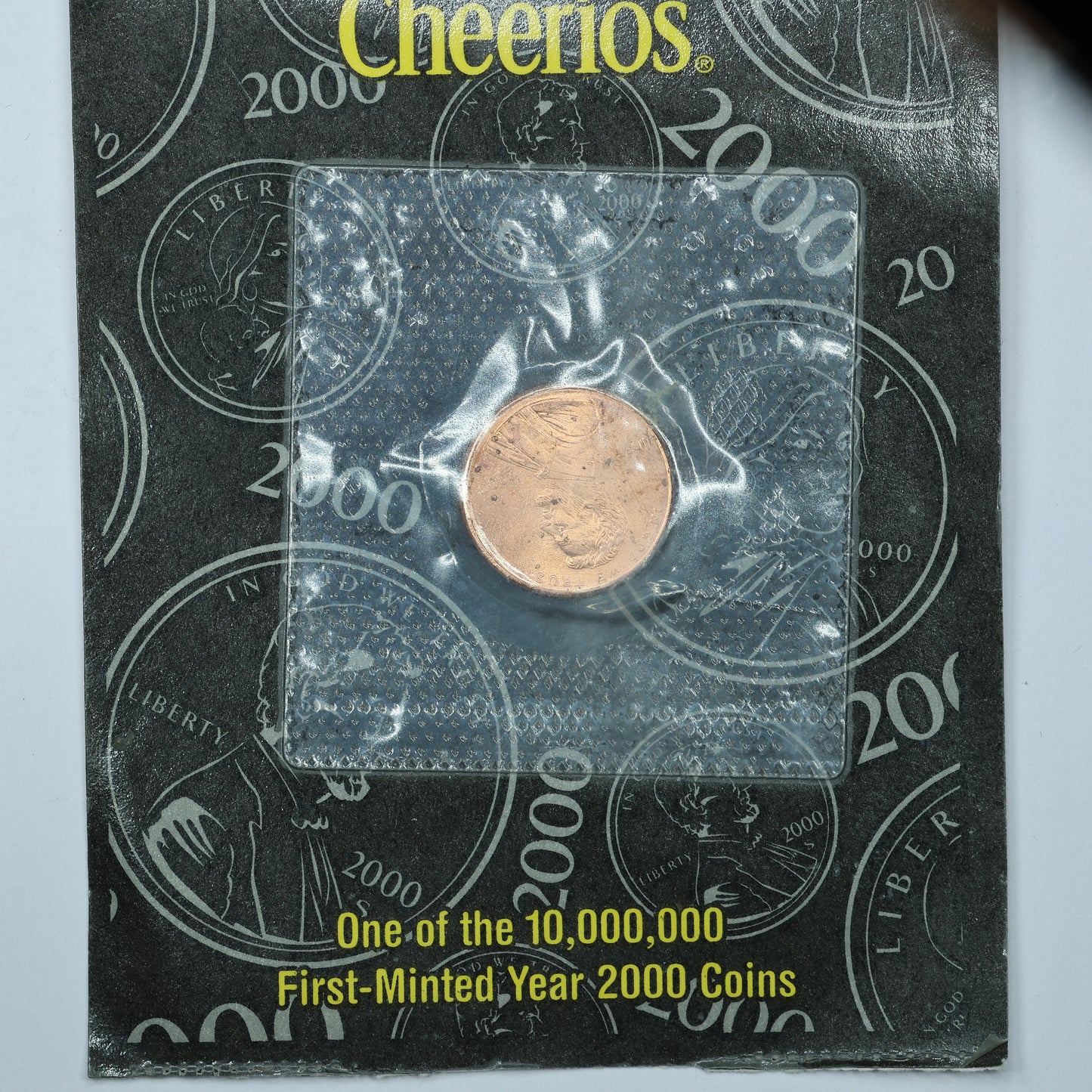 2000 Cheerios Lincoln 1 Cent Penny orig pkg w/ Certificate of Authenticity