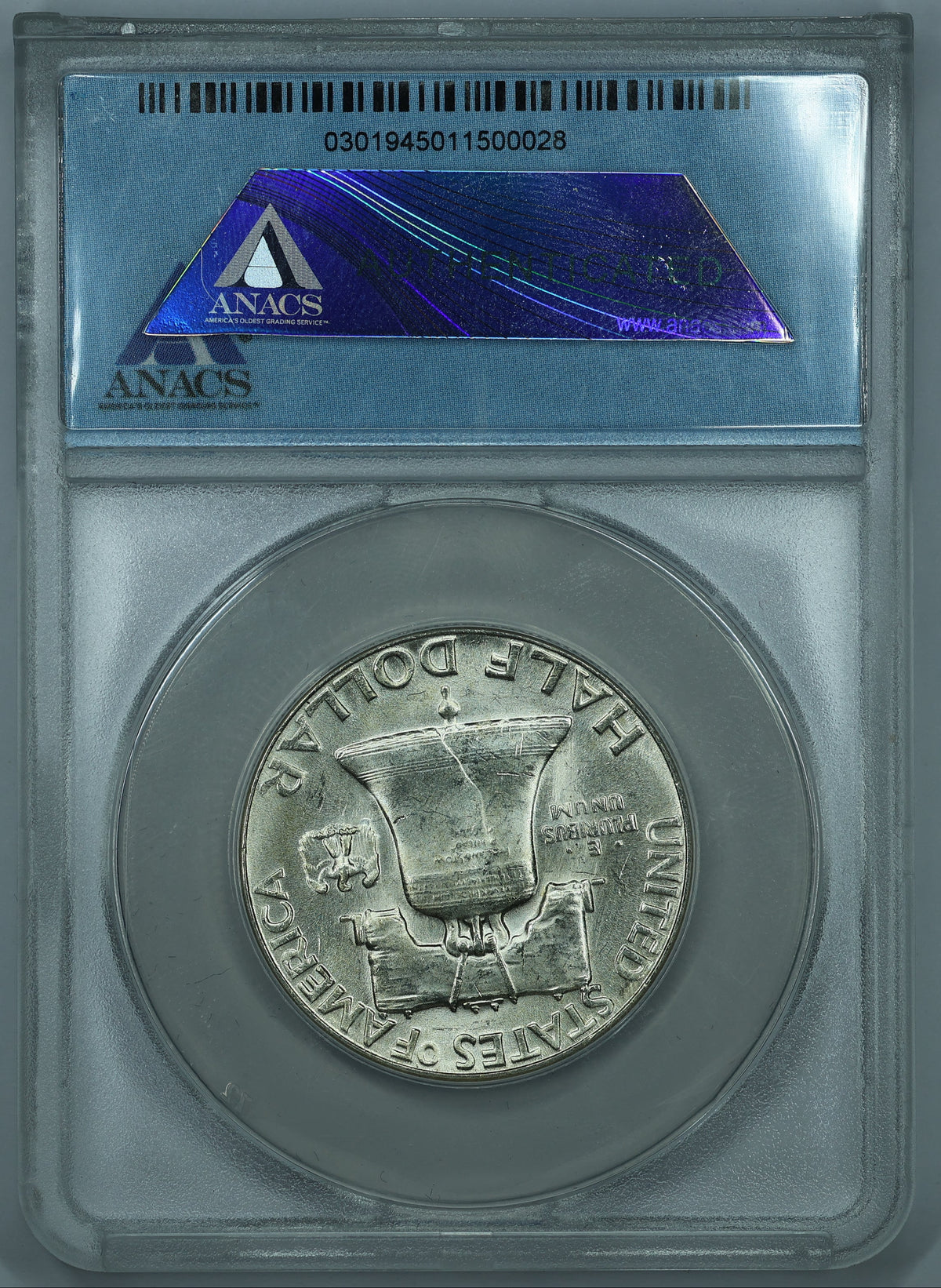 1955 Franklin Half Dollar 50c - ANACS Certified Bugs Bunny