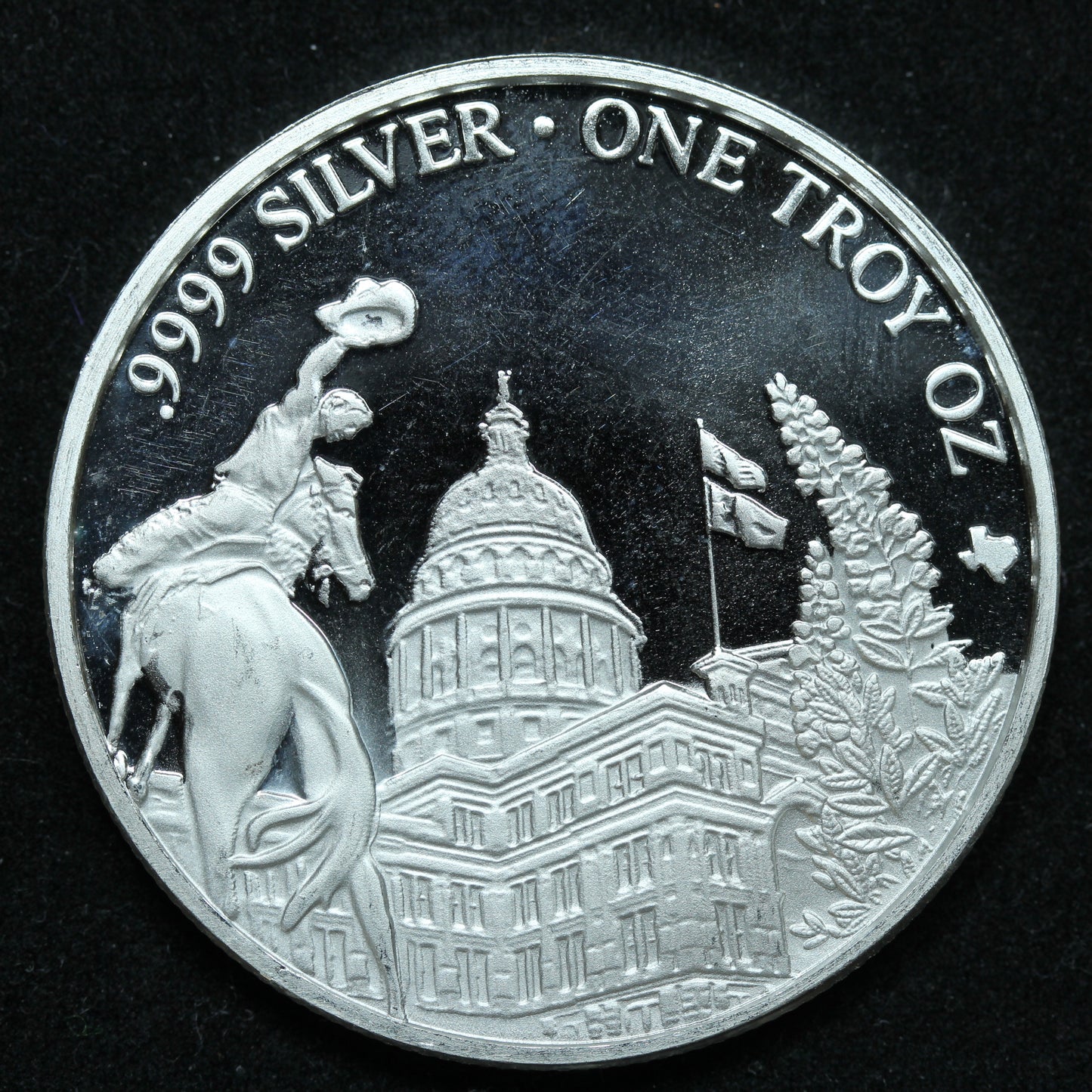2018 1 oz .9999 Fine Silver Texas Precious Metals Silver Round