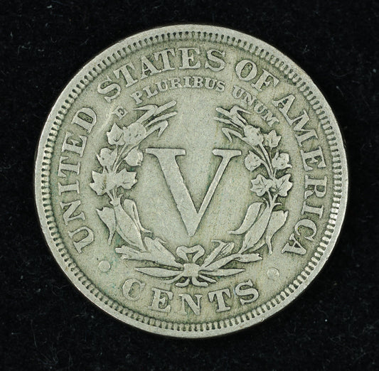 1896 5c Liberty V Nickel Five Cent Coin