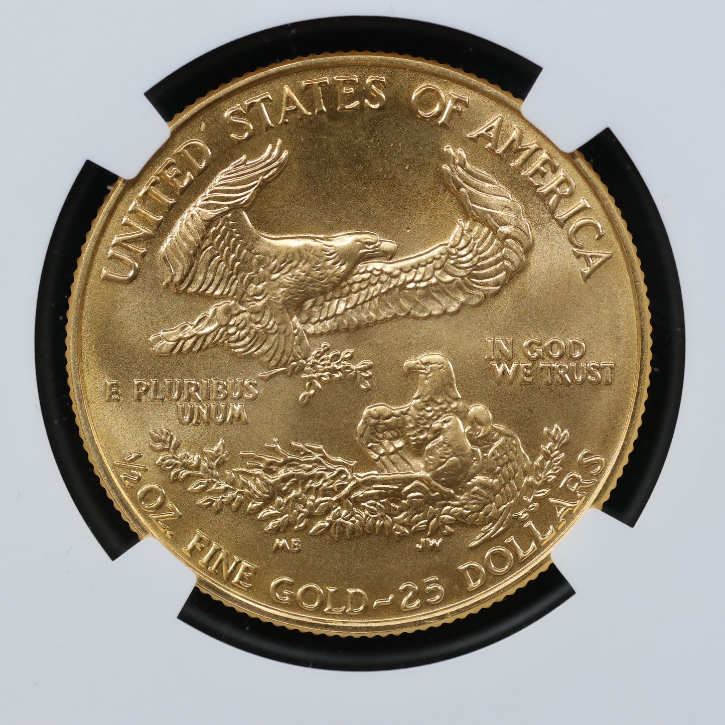 1989 1/2 oz Gold American Eagle 25$ Bullion Gold Coin - NGC MS 69