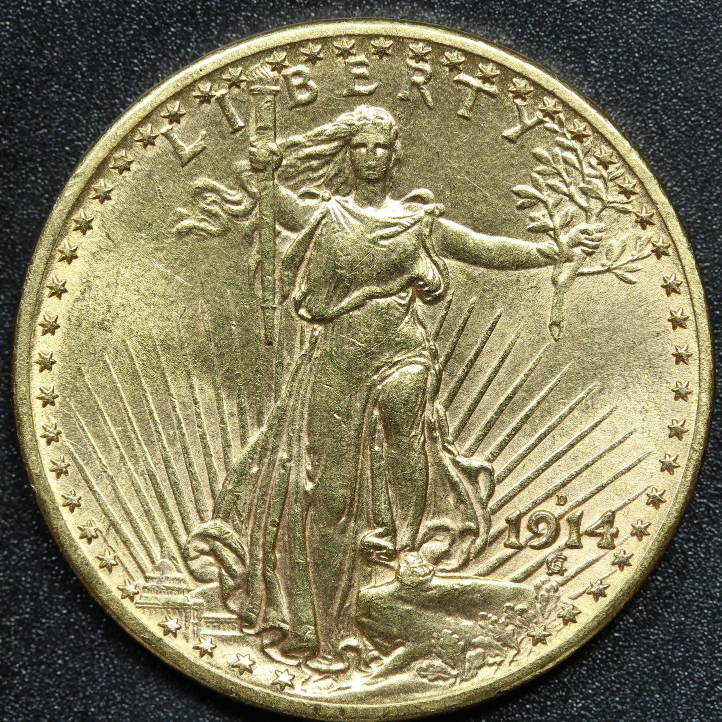 1914 D $20 Gold Double Eagle - Denver