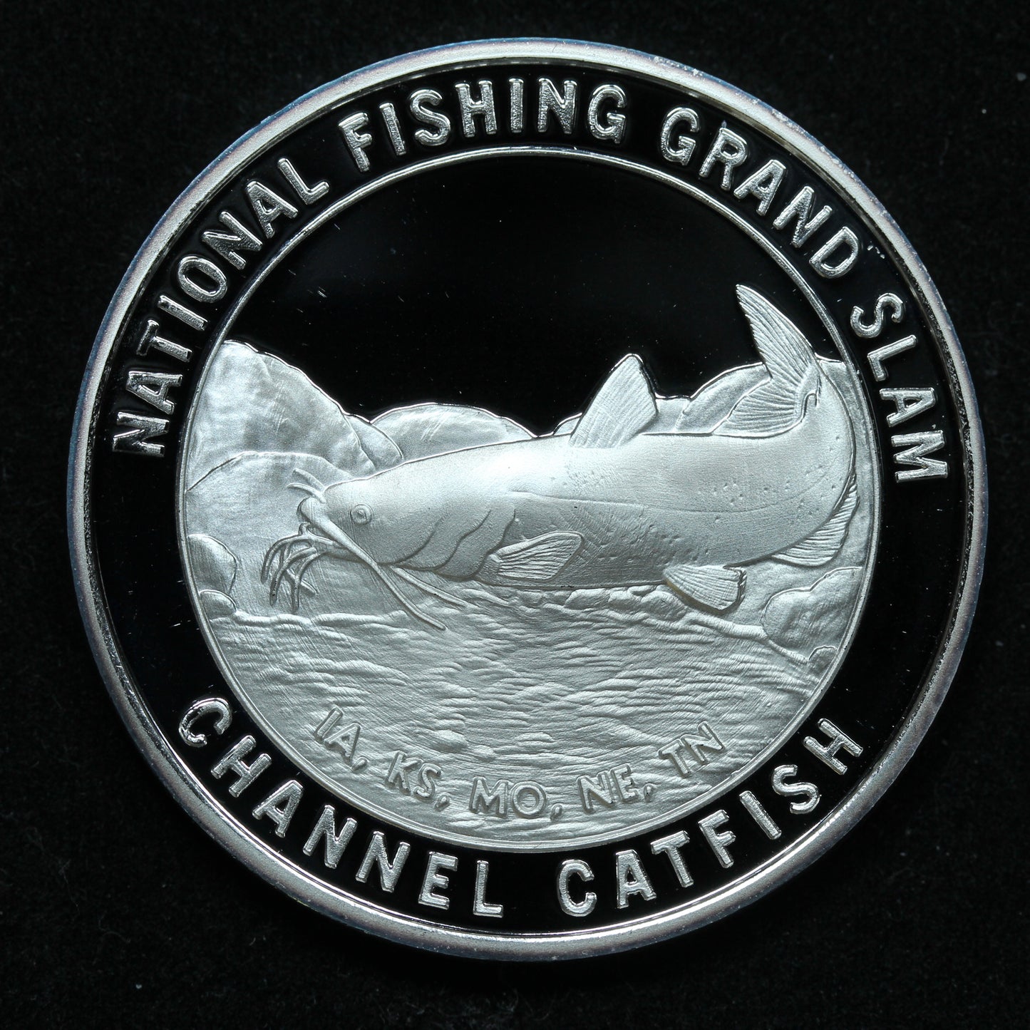 1 oz .999 Fine Silver - National Fishing Grand Slam - Channel Catfish w/ Capsule