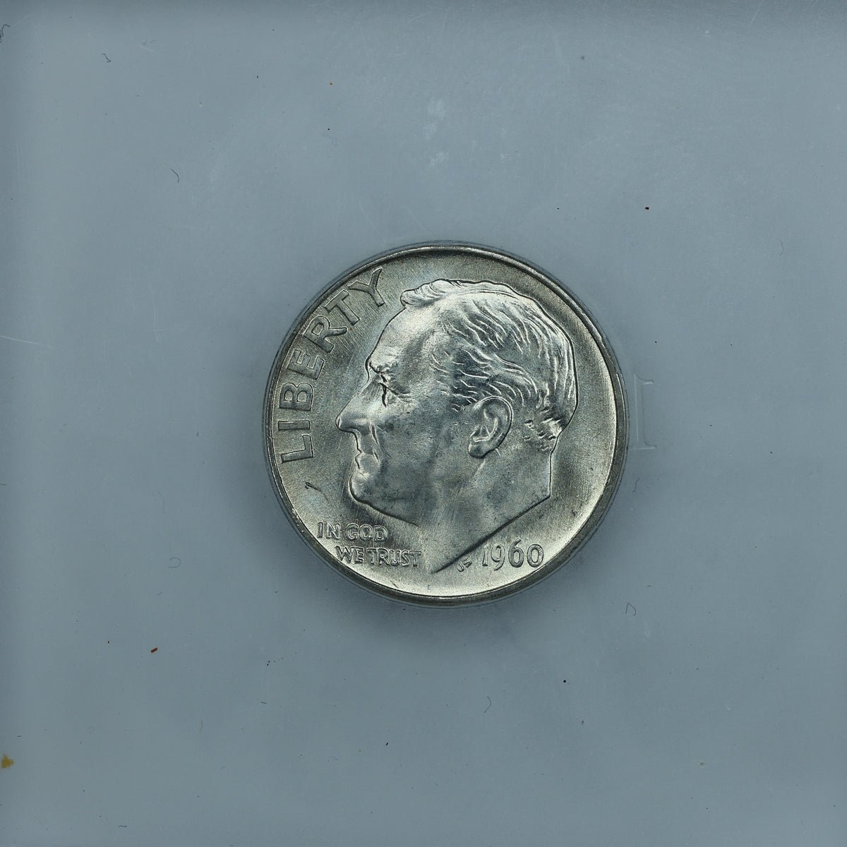 1960 D (Denver) Roosevelt Dime 10c - ICG Brilliant Uncirculated BU