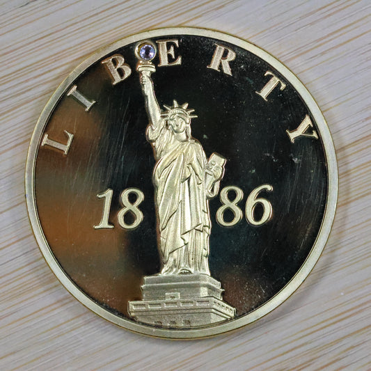 American Mint Statue of Liberty 1886 Medal 40 MM In Capsl