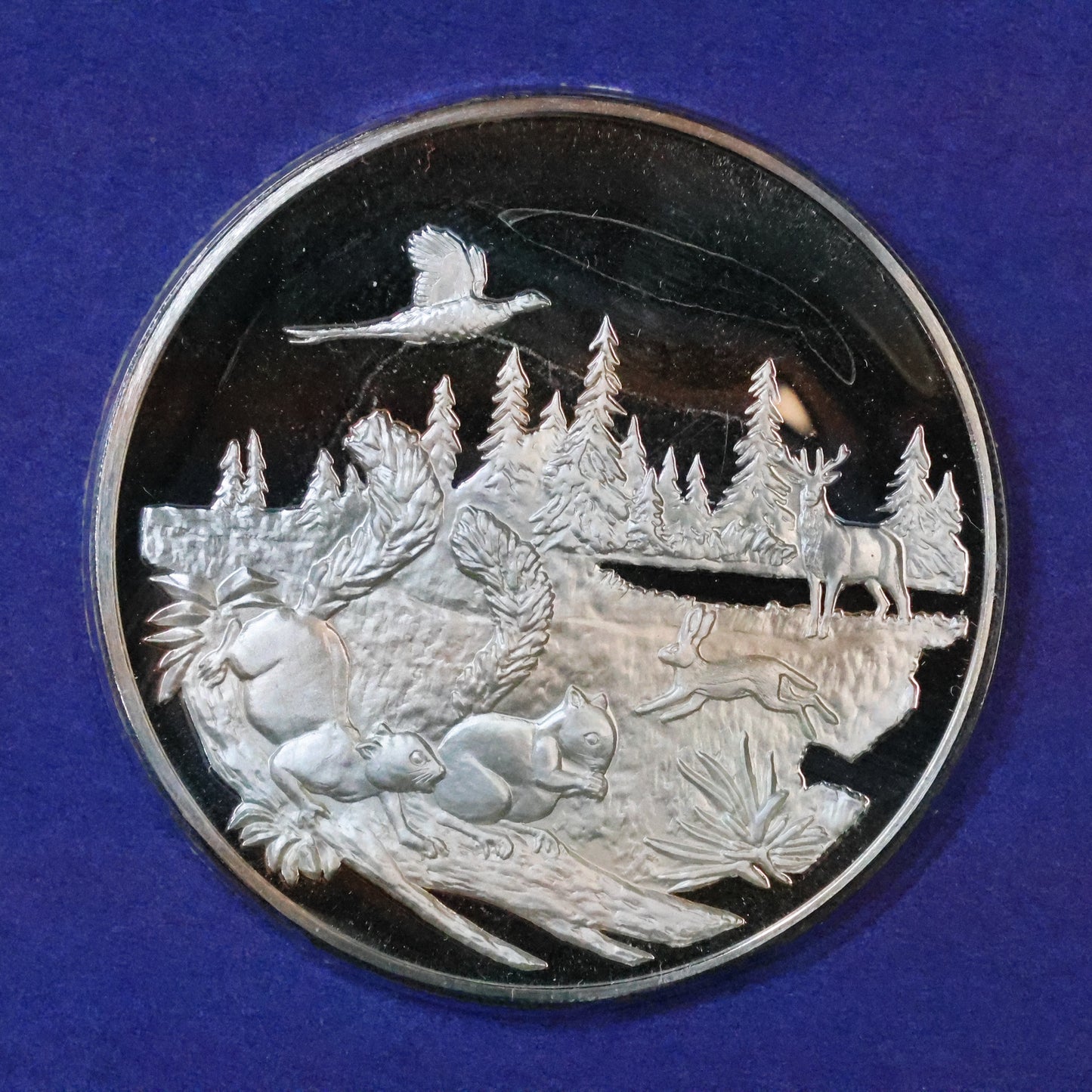 1974 Postmasters of America STERLING SILVER Art Round - No. 3 World's Fair & Environment