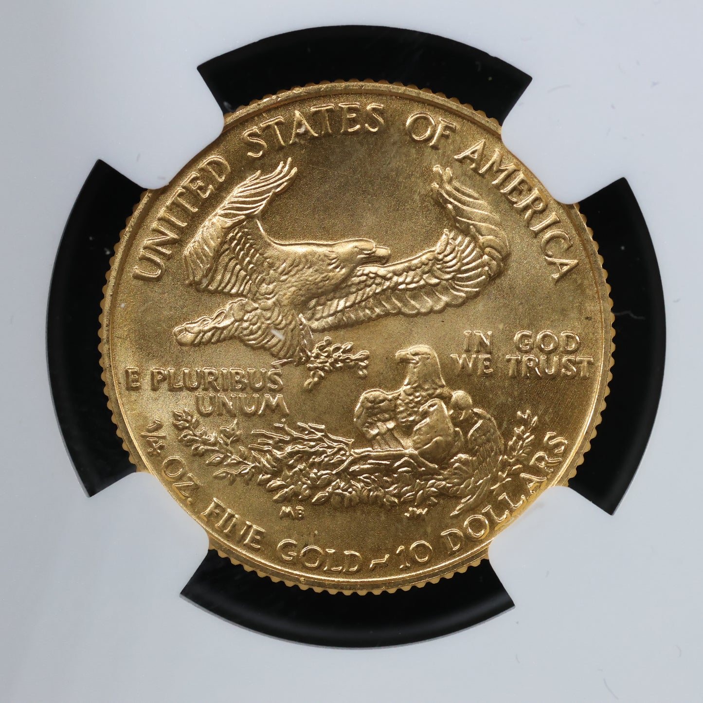1987 1/4 oz Gold American Eagle 10$ Bullion Gold Coin - NGC MS 69