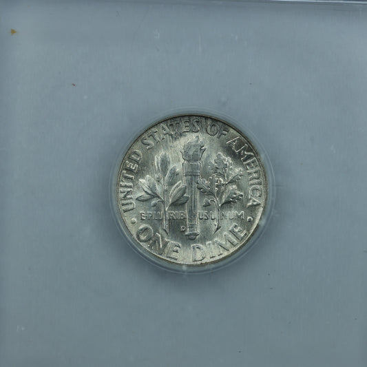 1960 D (Denver) Roosevelt Dime 10c - ICG Brilliant Uncirculated BU