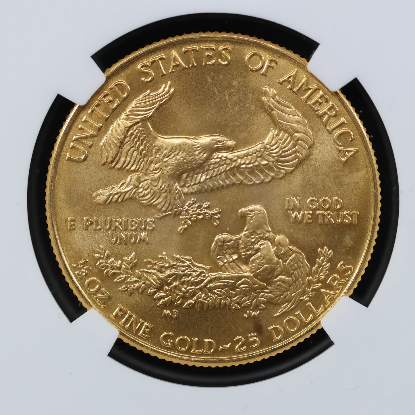 1987 1/2 oz Gold American Eagle 25$ Bullion Gold Coin - NGC MS 69
