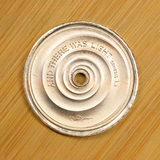 1985 Israel Silver .999 Medal - And There Was Light 10g 26mm