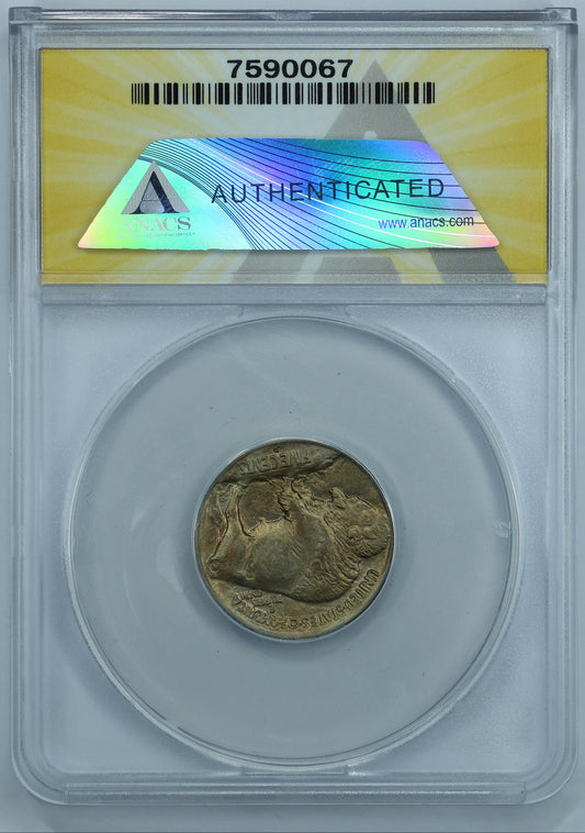 1913 D (Denver) Buffalo Nickel 5c Type 1 - ANACS AU55 Details Cleaned Corroded