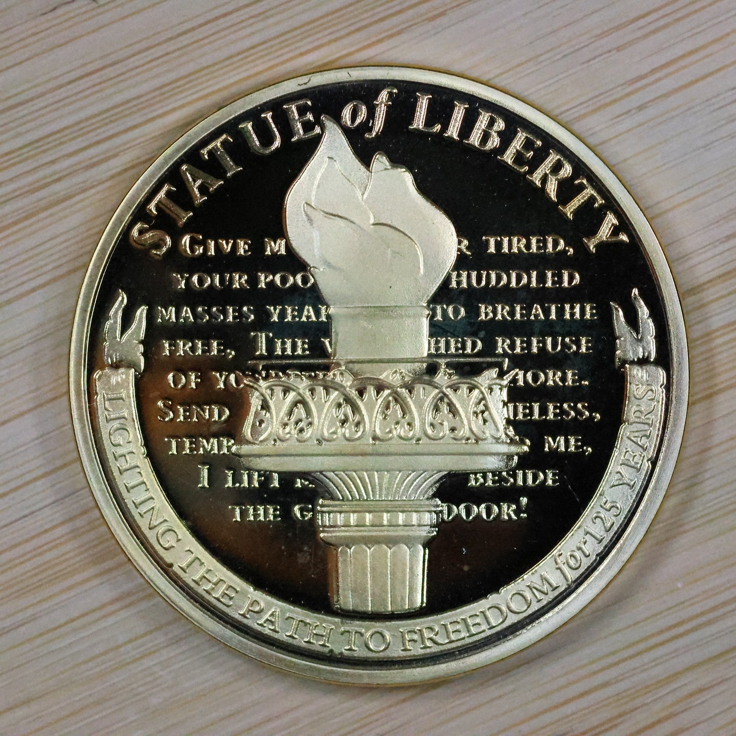 American Mint Statue of Liberty 1886 Medal 40 MM In Capsl