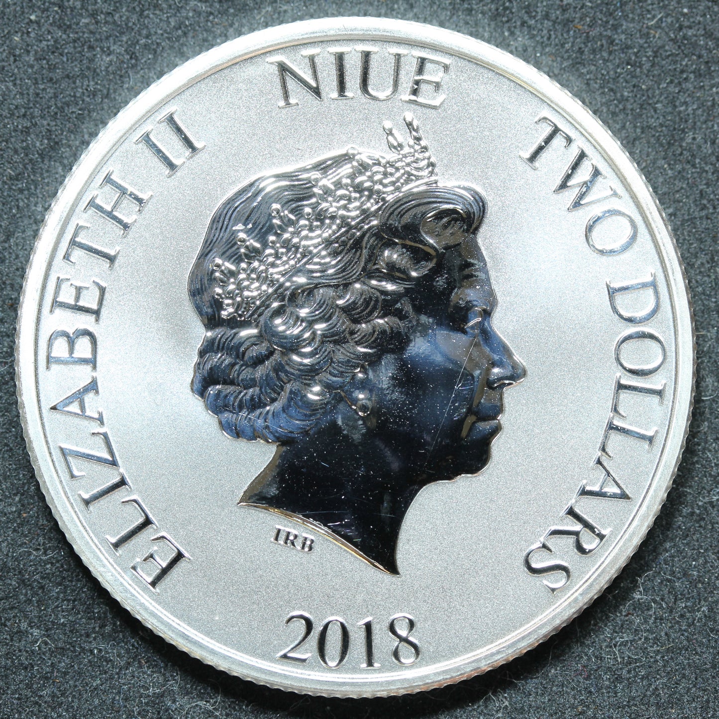 2018 Niue 1 oz Silver $2 Disney 90 Years of Imagination Coin w/ Capsule