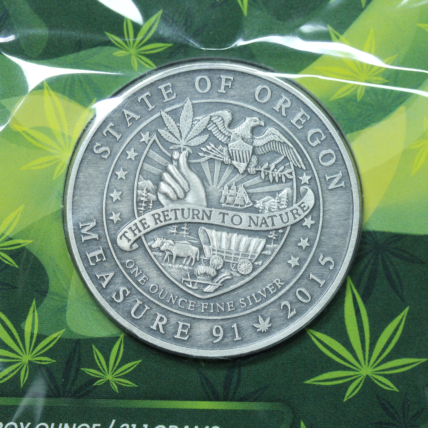 1 oz Antique Legalized Collection Oregon Silver Round