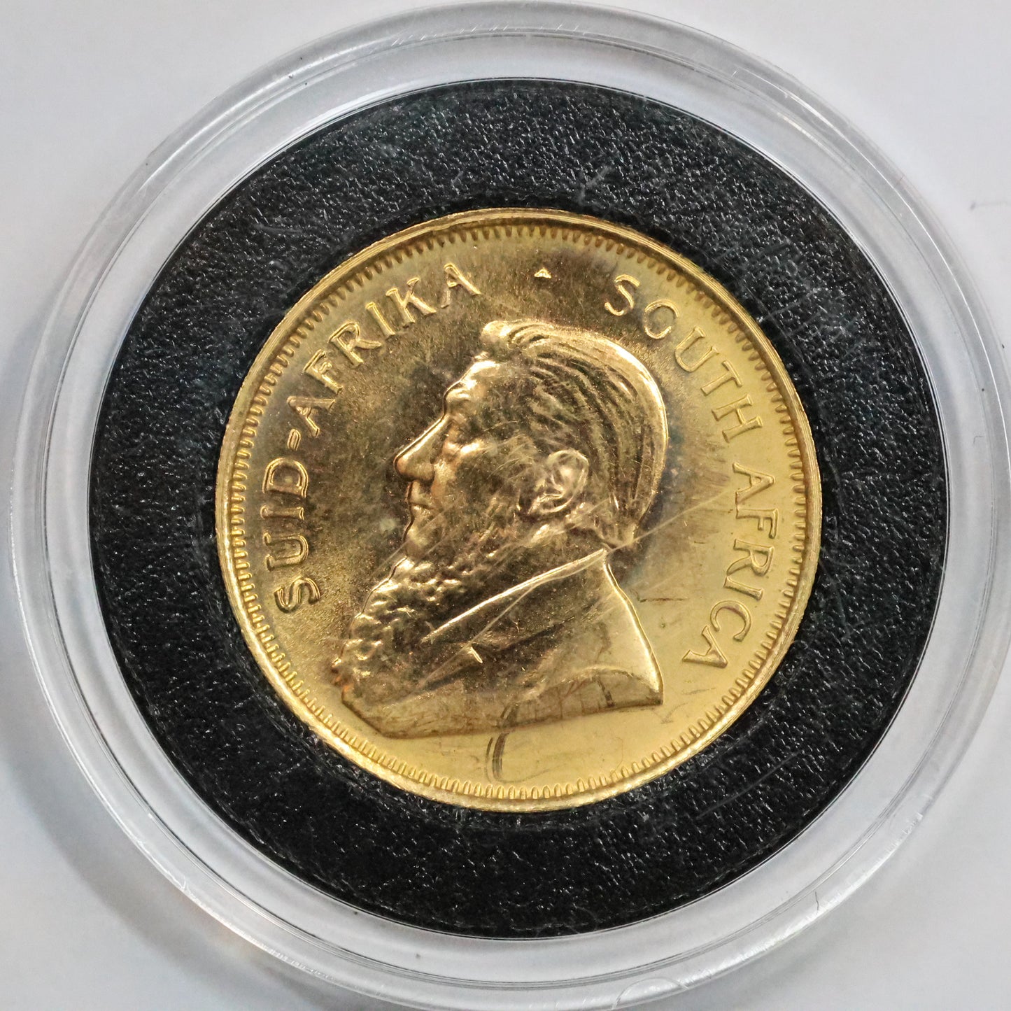 1980 1/4 oz South African Gold Krugerrand Bullion Coin w/ Capsule