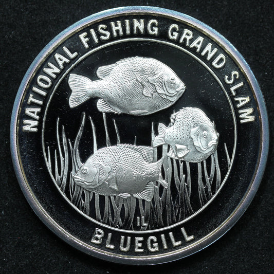 1 oz .999 Fine Silver - National Fishing Grand Slam - Bluegill w/ Capsule