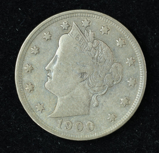 1900 5c Liberty V Nickel Five Cent Coin