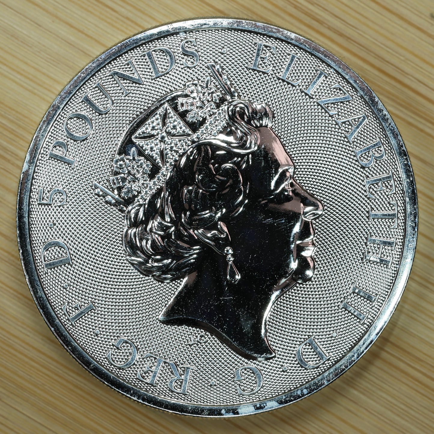 2018 Great Britain 2 oz Silver Queen's Beasts Black Bull of Clarence Exact Coin Pictured
