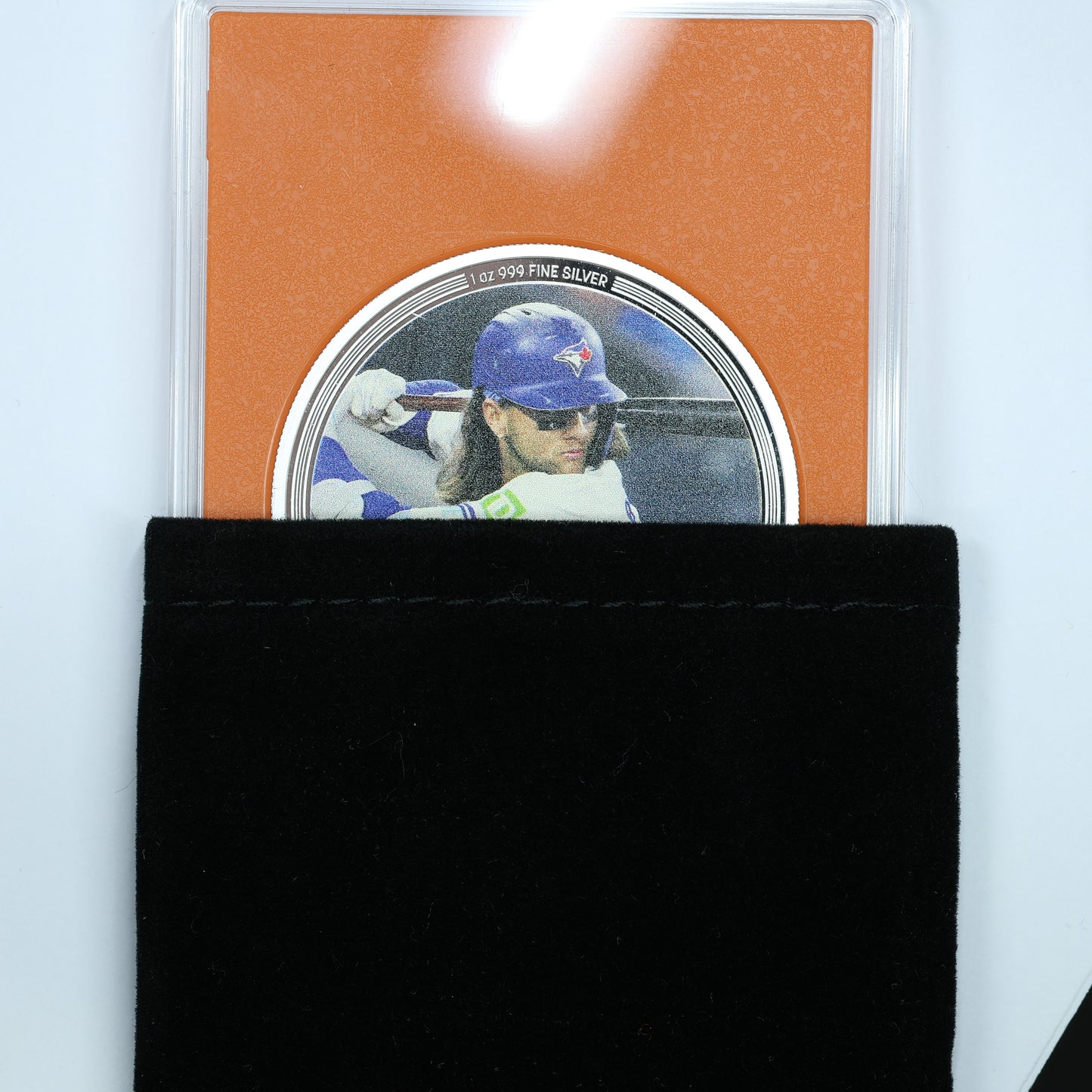 2024 Agoro Trading Coins MLB Bo Bichette 009/300 Topaz (Orange) 1 oz Silver Coin