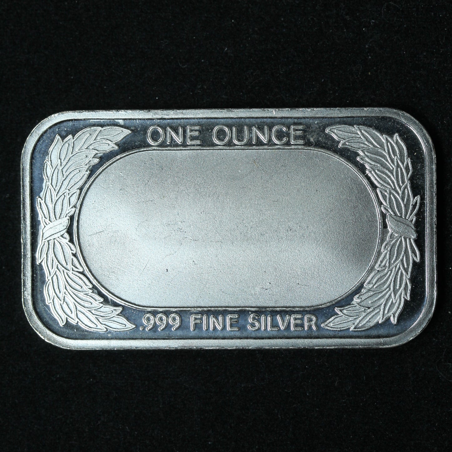 1 oz .999 Fine Silver Bar Blank Engravable w/ Capsule
