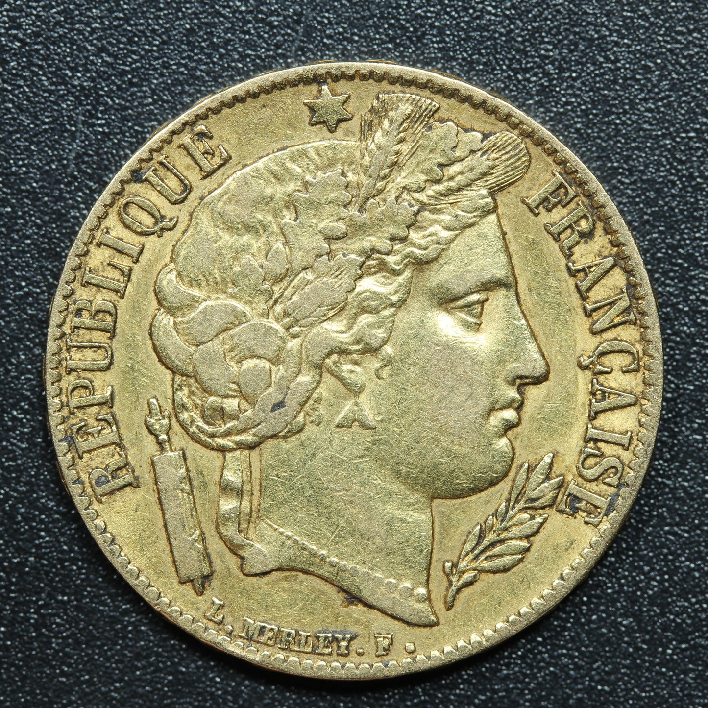1851 A French Gold 20 Francs Liberty Head - KM#762