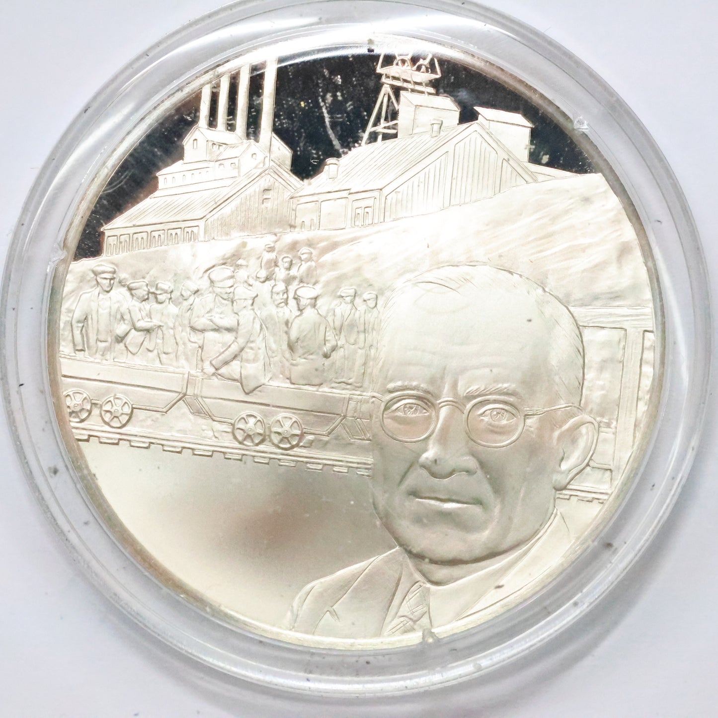 Franklin Mint STERLING SILVER Medals - History of American Presidency - Mine Workers