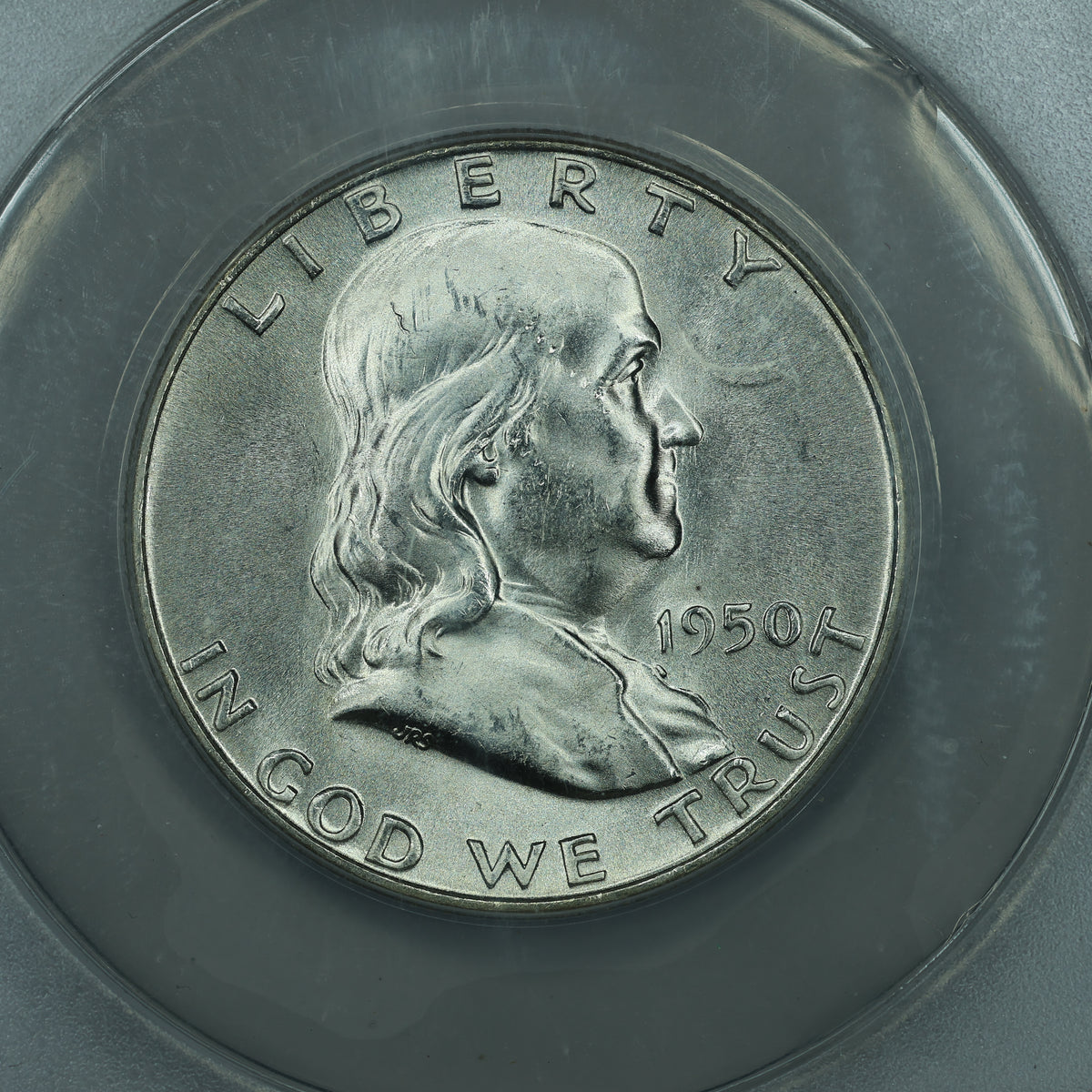 1950 Franklin Half Dollar 50c - ANACS MS64 FBL