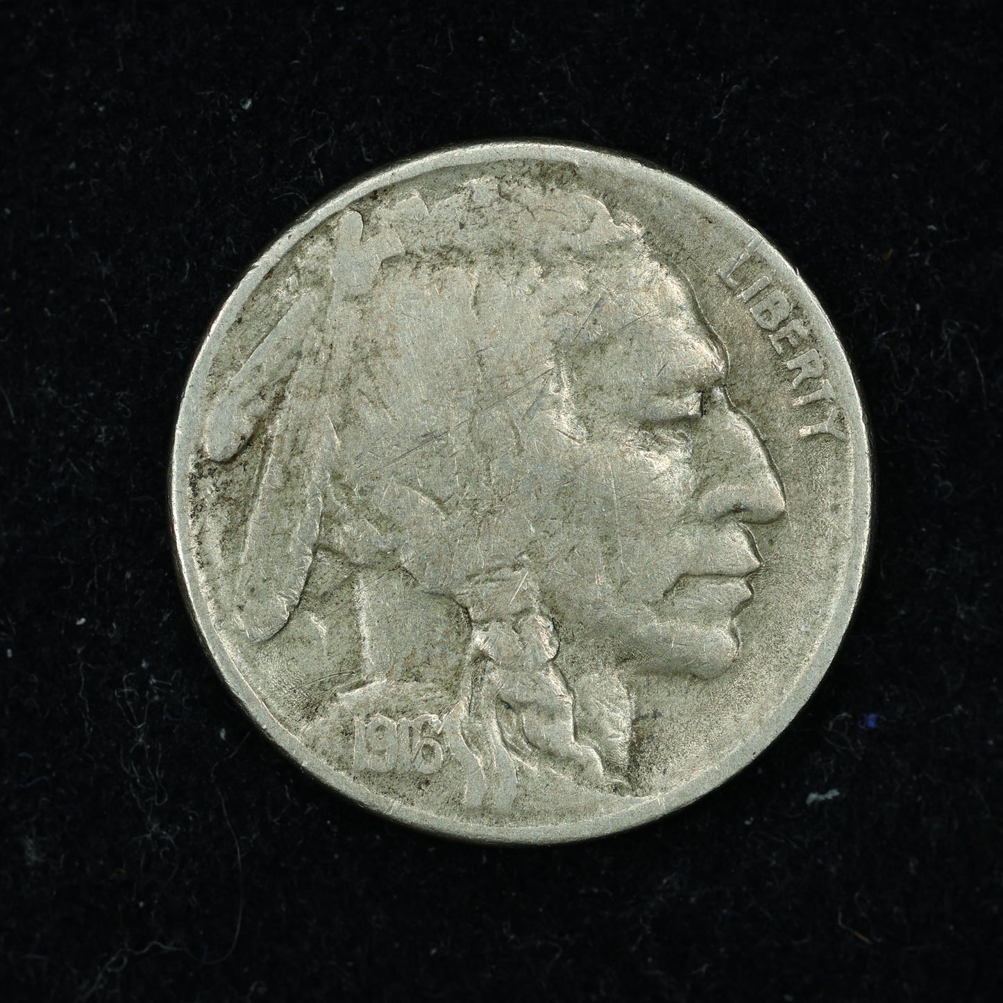1916 S (San Francisco) Buffalo Nickel 5c