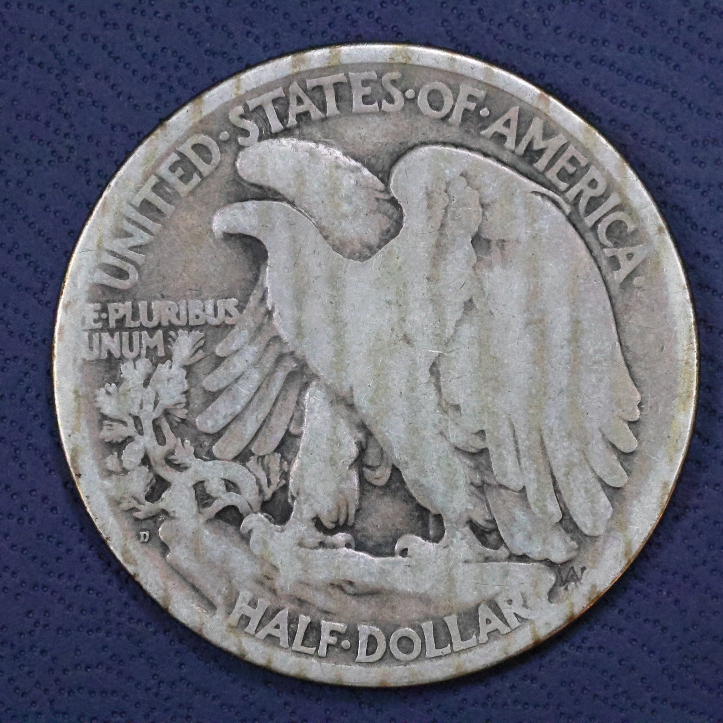 1921 D (Denver) Walking Liberty Silver Half Dollar 50c