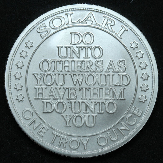1 oz .999 Silver Round - Solari 'Do Unto Others' w/ Capsule