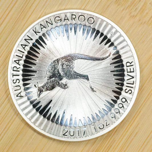 2017 1 oz Silver .9999 Fine Silver Australian Kangaroo $1 Coin BU