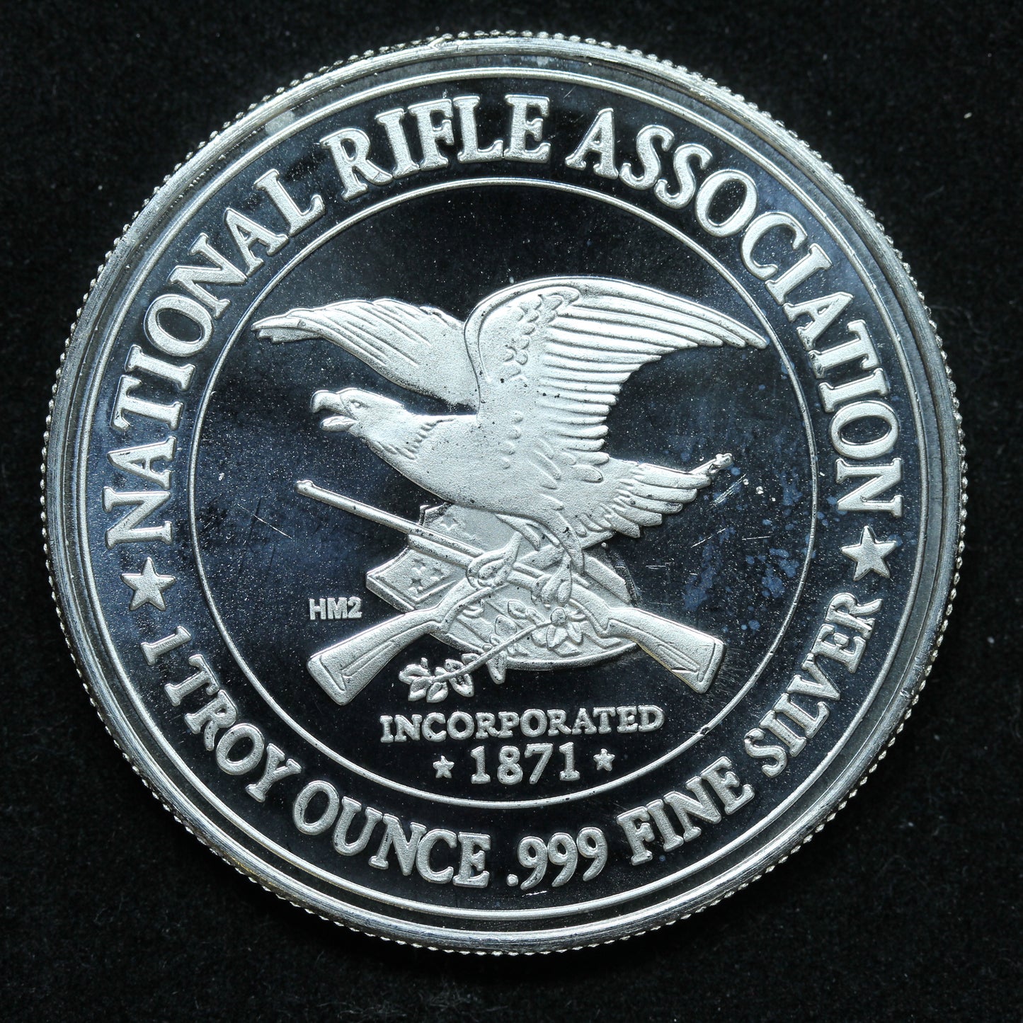 2019 1 oz Silver Round - National Rifle Association Mallard - Highland Mint
