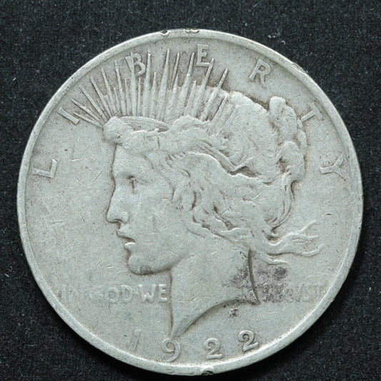 1922 Peace Dollar - Silver - Philadelphia