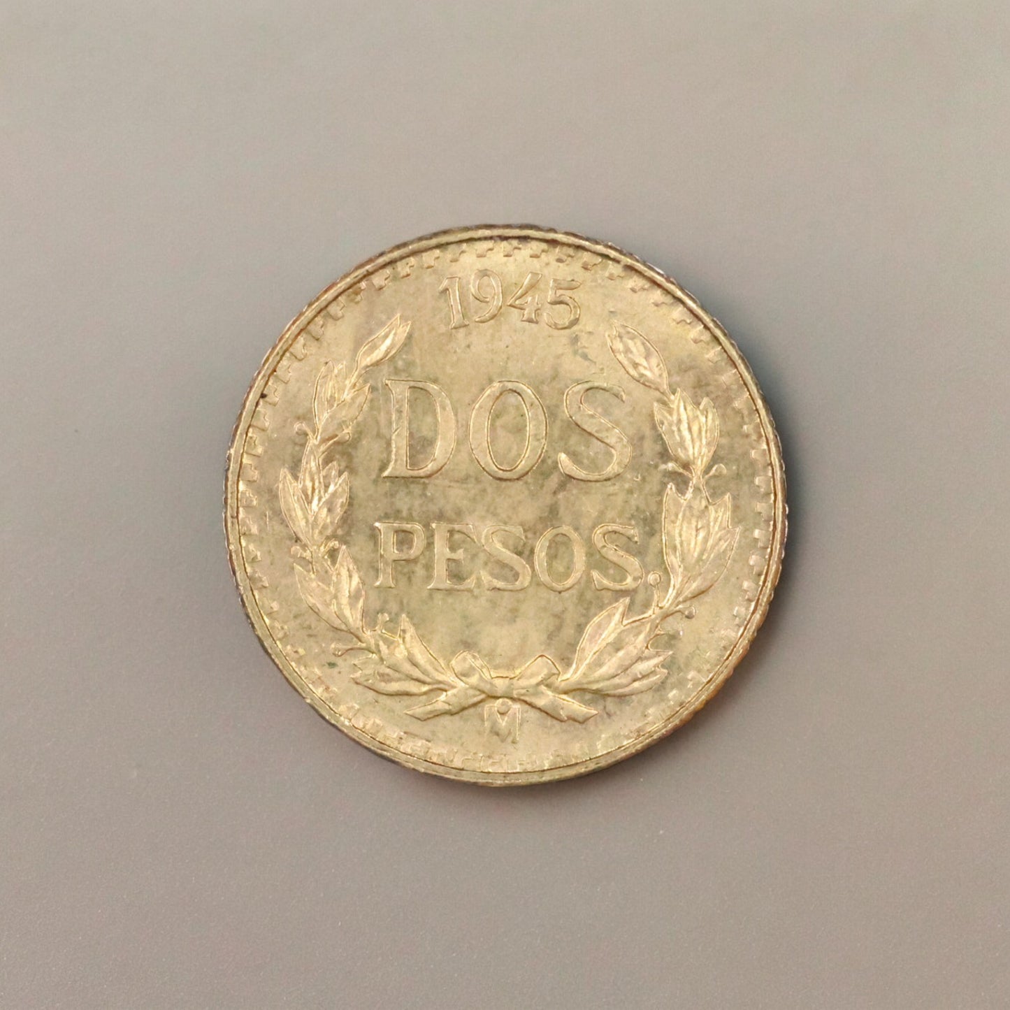 1945 2 Pesos Dos Pesos Mexico Gold Coin
