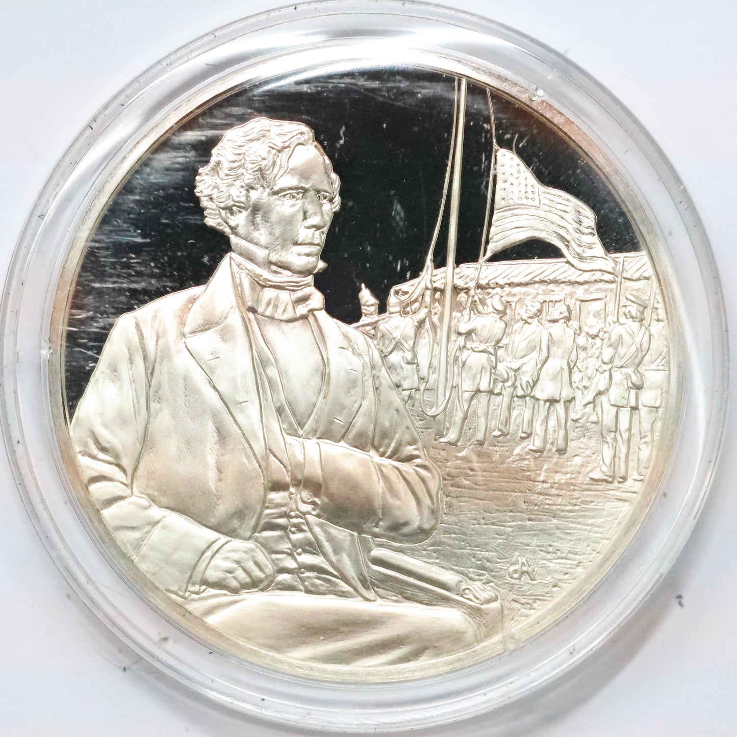 Franklin Mint STERLING SILVER Medals - History of American Presidency - Gadsden Purchase