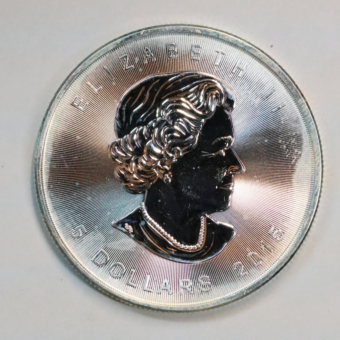 2015 Canadian Maple Leaf .9999 Fine Bullion Coin - Marks/Spots