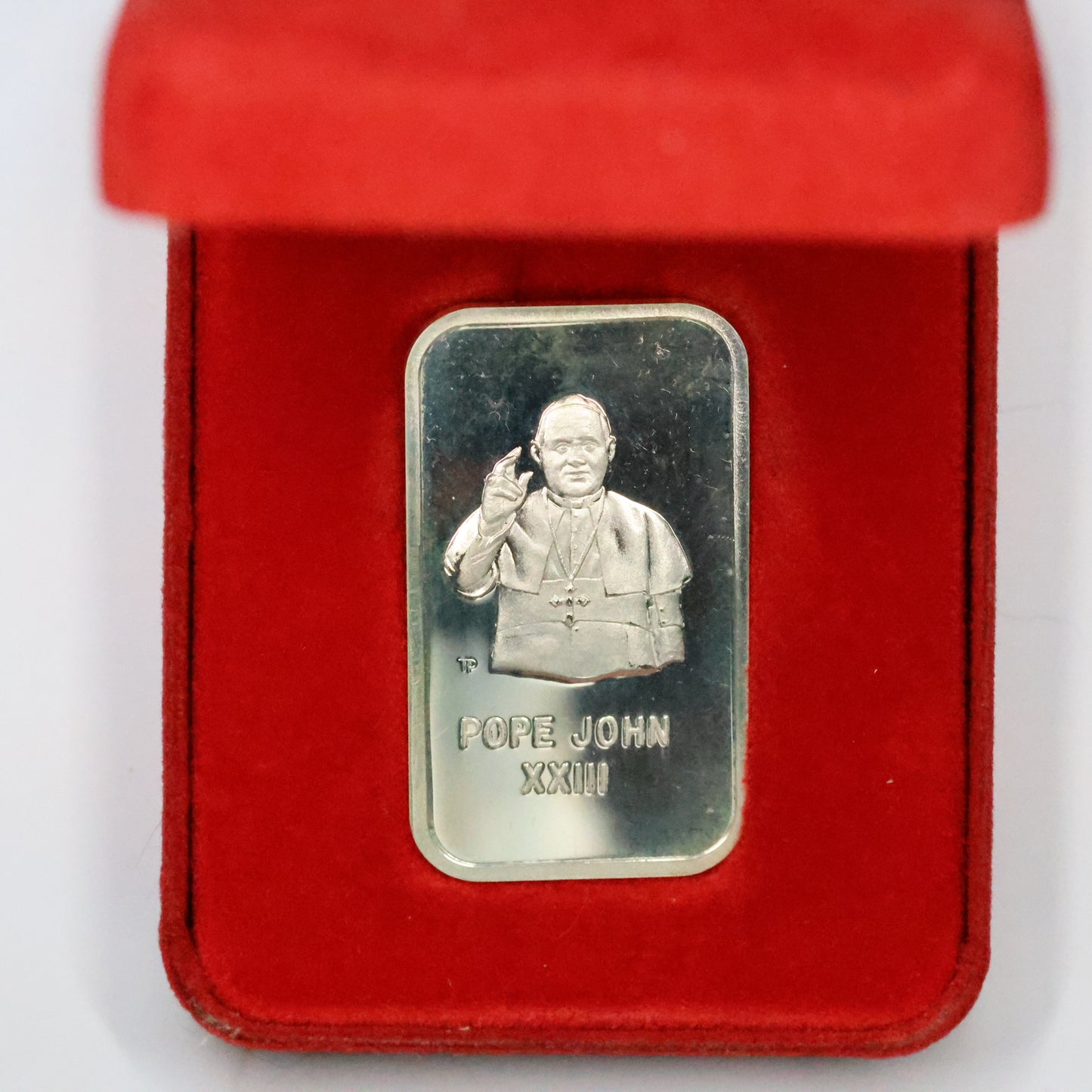 1973 American Silver Editions - Pope John XXIII - 1 oz .999 Fine Silver Bar w/ Box