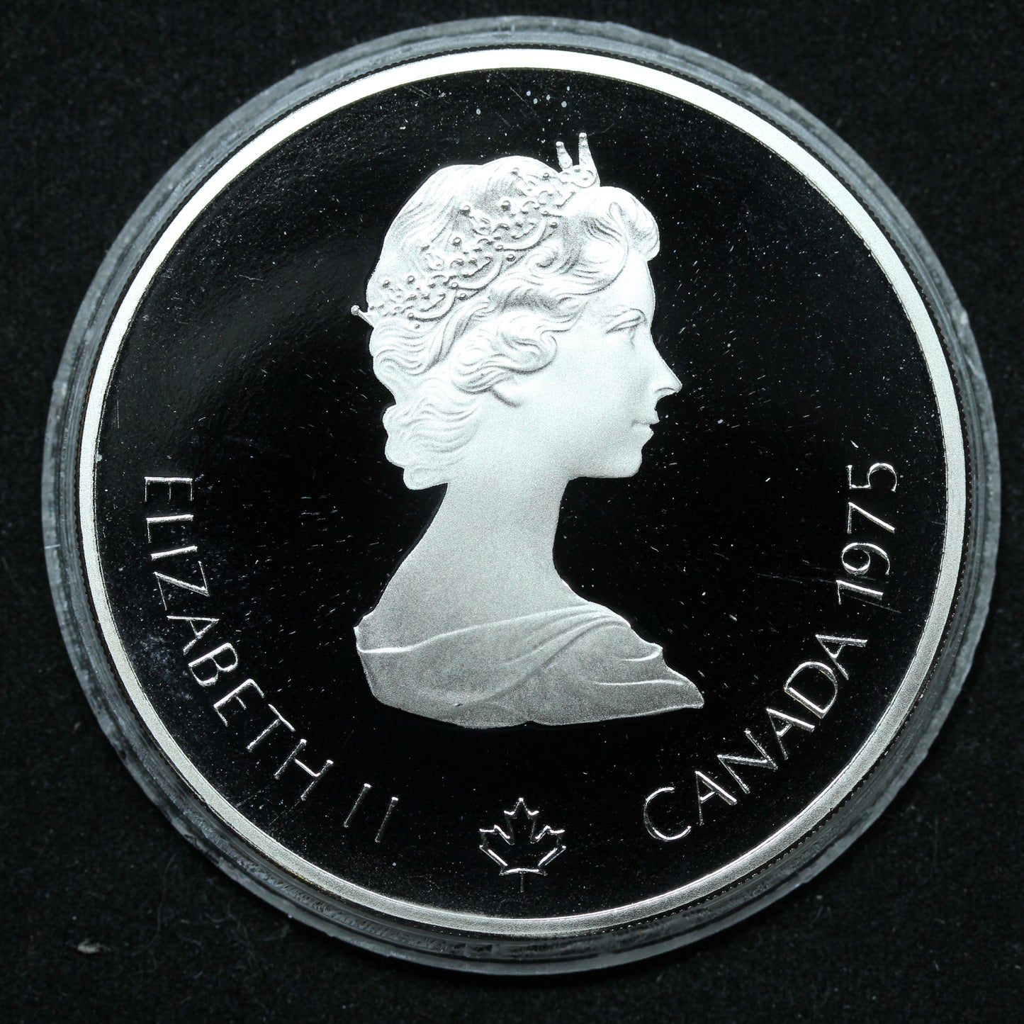 1975 Canada 10 Dollar Sailing 1976 Montreal Olympics Proof Sterling Coin