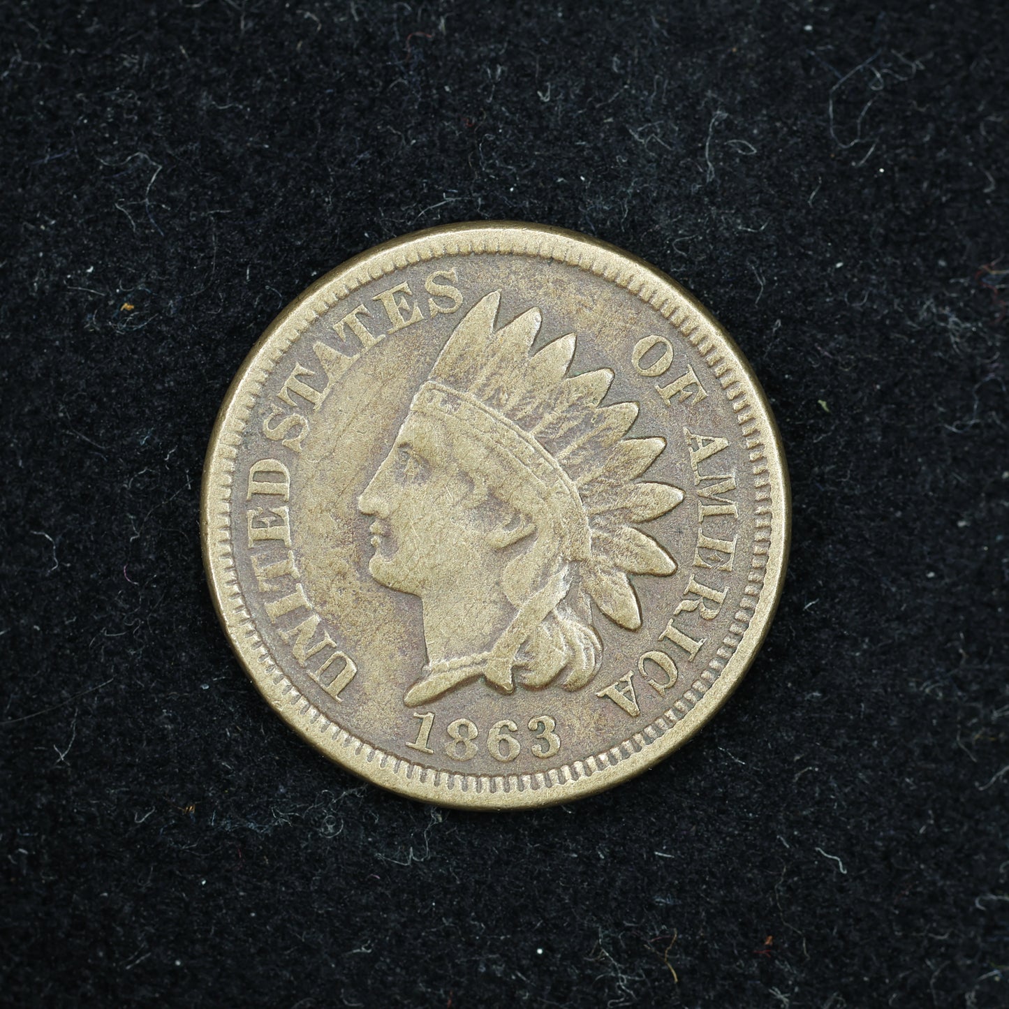 1863 Indian Head Penny 1c