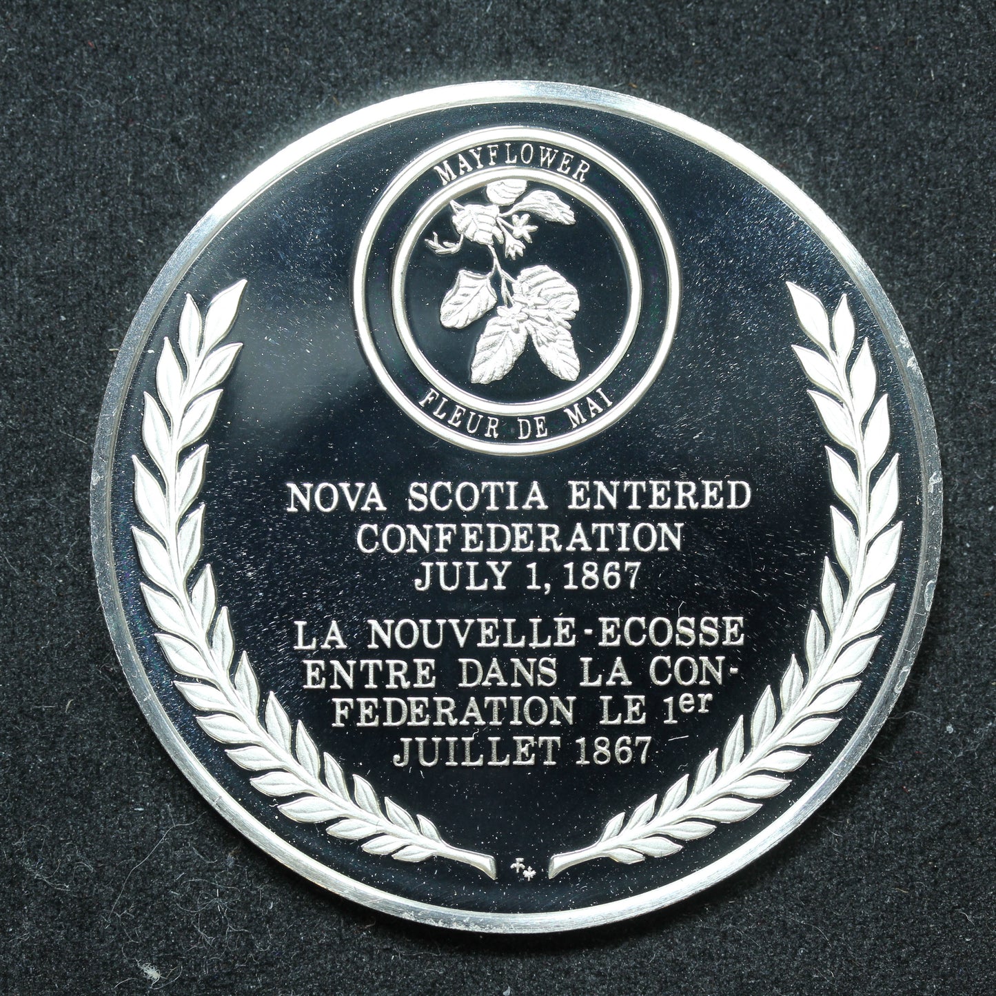 Sterling Proof Halifax Nova Scotia Entered Confederation 7/1/1867 Commemorative w/ Capsule